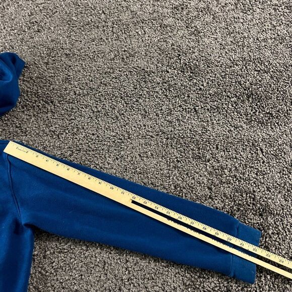 Under Armour Hoodie Cold Gear Youth Large Blue Pullover Long Sleeve Sweatshirt - Picture 12 of 14